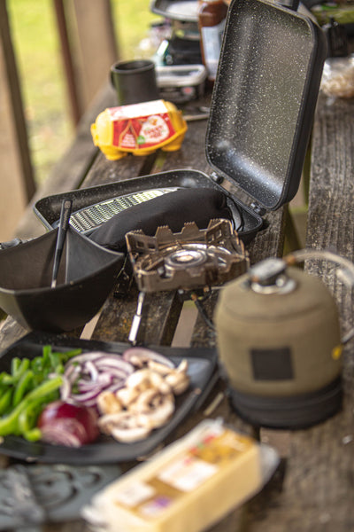 RidgeMonkey - Connect Pan &amp; Griddle XXL Granite Edition - Swingawaytent