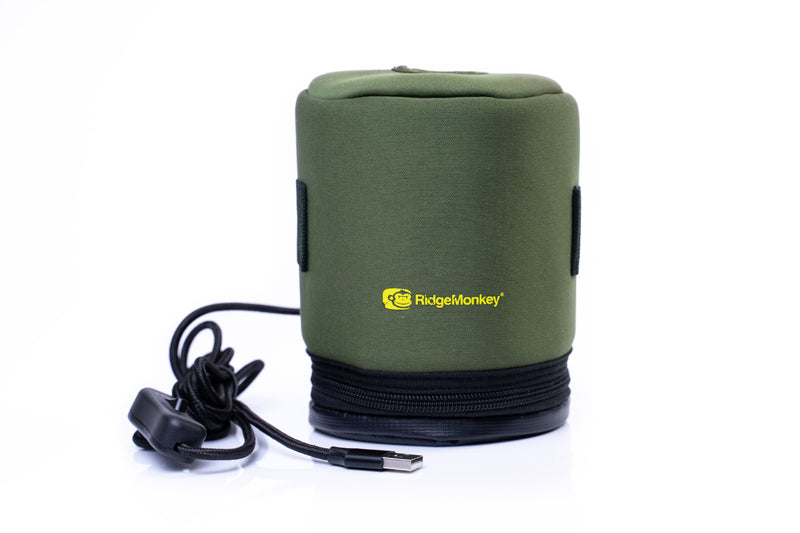 RidgeMonkey - EcoPower USB Heated Gas Canister Cover - Swingawaytent