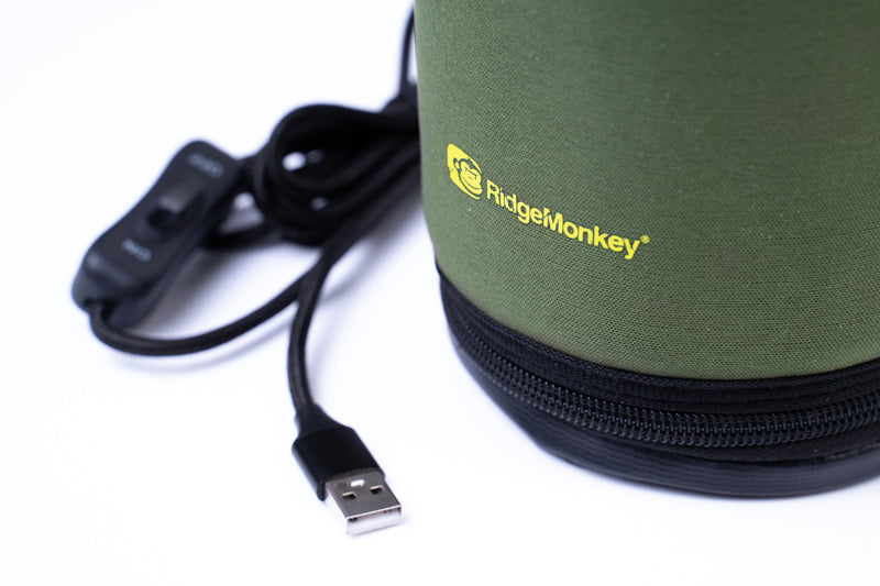 RidgeMonkey - EcoPower USB Heated Gas Canister Cover - Swingawaytent