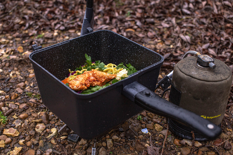 RidgeMonkey - Deep Pan &amp; Griddle XL Granite Edition - Swingawaytent